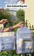 Girls School Bag Set - 5 in 1 - 1