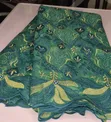 Elegant Green Embroidery Lace with Rhinestones - 5
