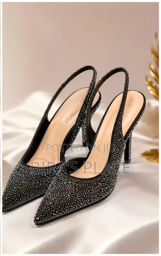 Bedazzled Slingback Pumps - Size 39 - 1