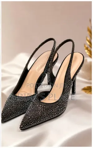 Bedazzled Slingback Pumps - Size 39