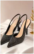 Bedazzled Slingback Pumps - Size 39 - 1