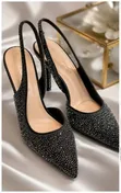 Bedazzled Slingback Pumps - Size 39 - 2