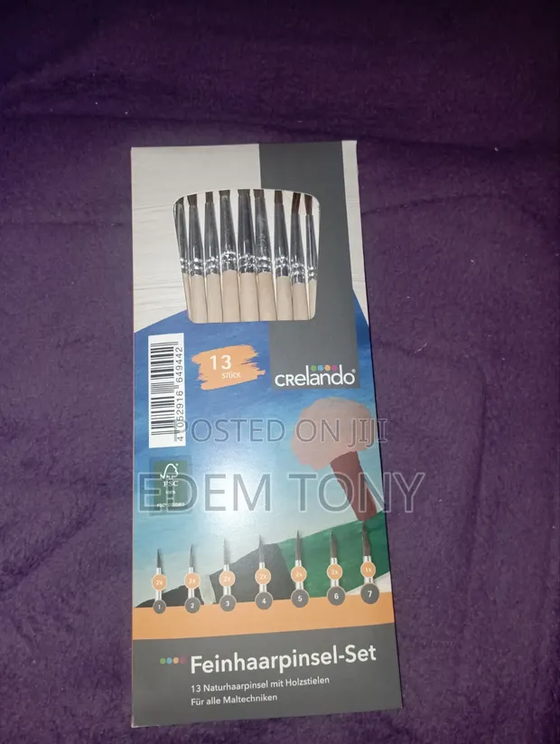 Crelando 13-Piece Fine Hair Brush Set - 1