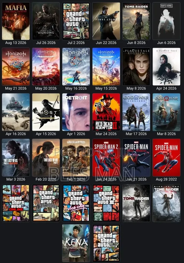 Games Installation for PS4, PS5, PS2, PS3, Xbox 360, Xbox One, Series, and PC - 1
