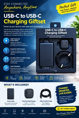 USB-C Charging Gift Set Pro for iPhone & Samsung