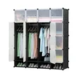 16 Cubes Plastic Wardrobe with Shoe Storage - 1