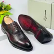 Richwanz Dark Brown Wave Style Men Lace Shoe - 2