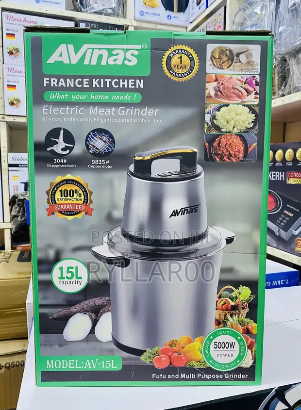 Avinas 15L Fufu Machine and Multipurpose Meat Grinder - 1