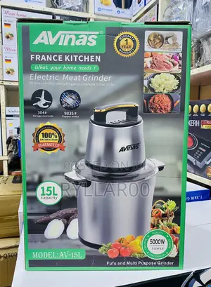 Avinas 15L Fufu Machine and Multipurpose Meat Grinder