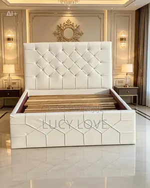 VIG Furniture Leather Double Bed Frame - Brand New