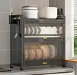 2-Tier Anti-Rust Dish Cabinet Rack - 3