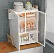 Multifunctional Kitchen Storage Cabinet/Dish Rack - 1