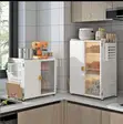 Multifunctional Kitchen Storage Cabinet/Dish Rack - 5