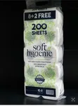 Soft Hygienic Tissue (10 Packs, 200 Sheets Each) - 1