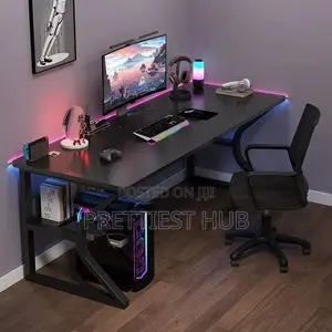 Office Studio Study Desk with Bookshelf