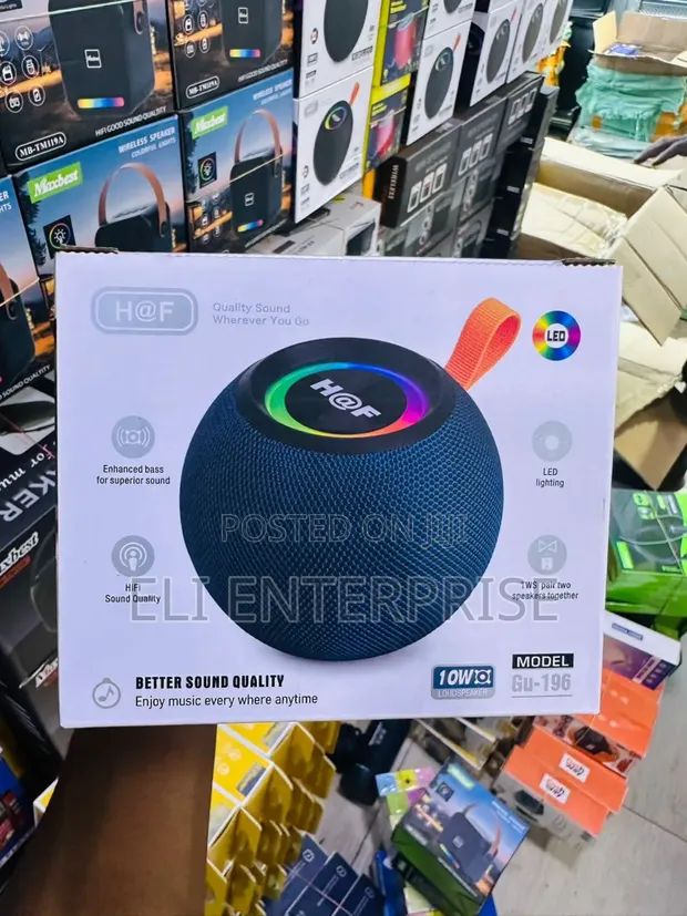 H@F GU-196 Portable Wireless Bluetooth Speaker - 1