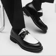 Original Prada Penny Loafers - Black/White or Brown - 1