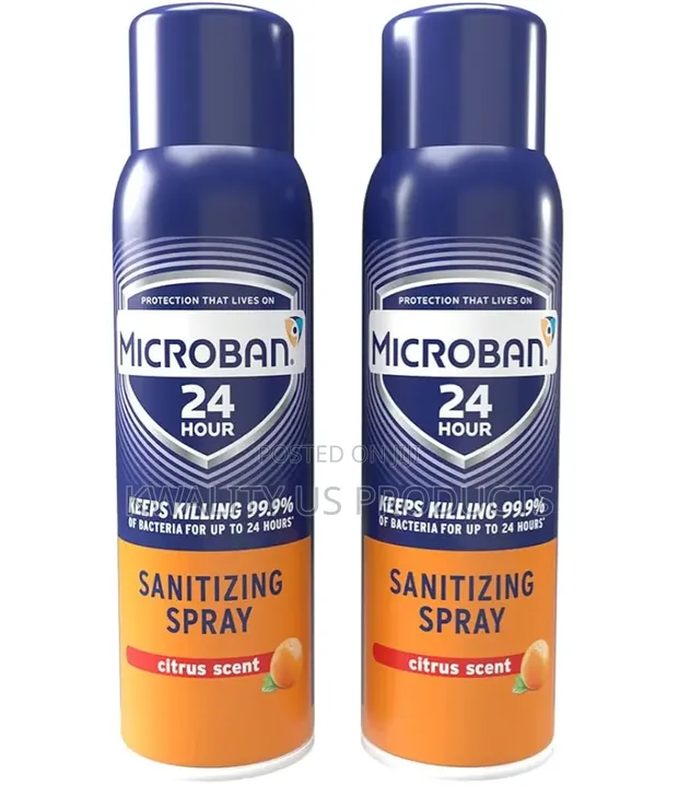 Microban 24-Hour Sanitizing Spray - Citrus Scent - 435g - 1