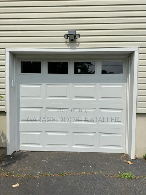 Automatic Garage Door with Remote and Glass Windows - 1