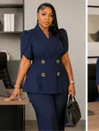 Blue Women's Suit - 1