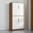 Modern Four-Door Metal Office Storage Cabinet - 1