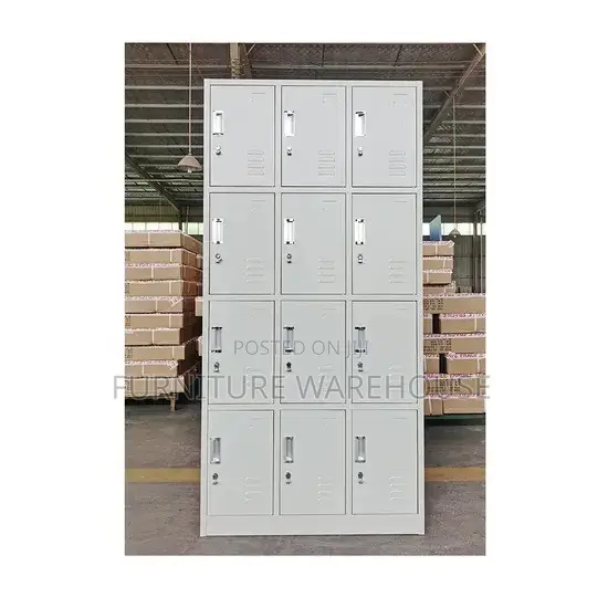 12-Compartment Steel Locker Cabinet - 1