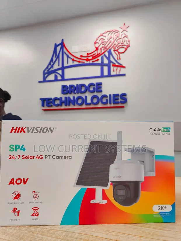 Hikvision SP4 Solar 4G PTZ Camera with Two-Way Audio - 1