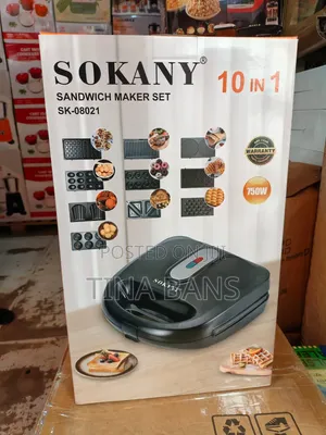 Sokany 10-in-1 Sandwich Maker Set