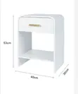Anko Luna 2 Drawer Beside Table - 1