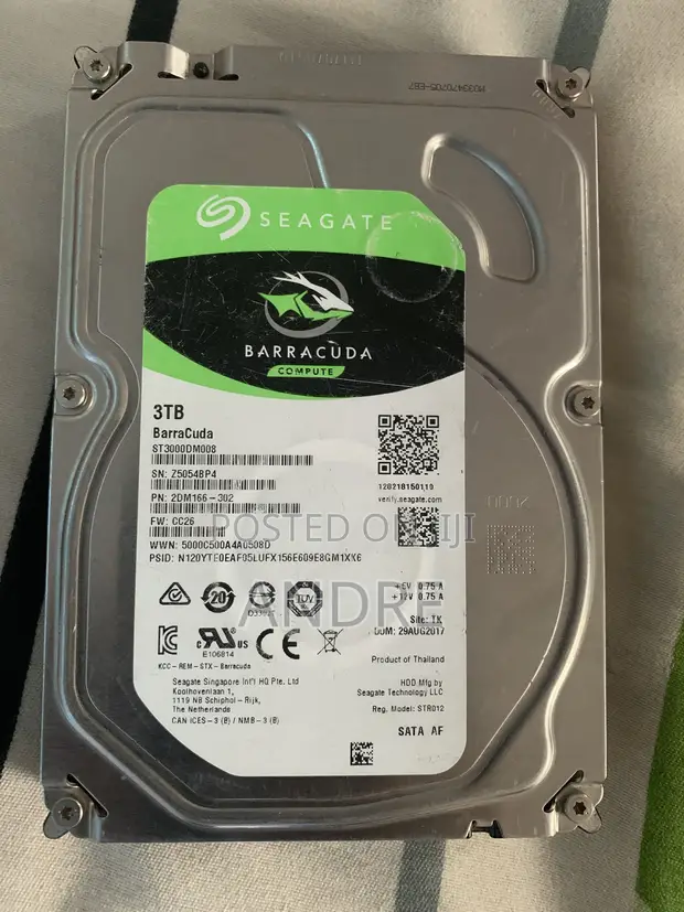 Seagate BarraCuda 3TB Desktop Hard Drive - 1