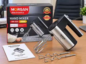 MORGAN HM-920 Electric Hand Mixer 500W Stainless Steel