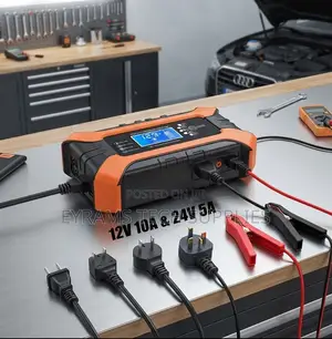 10A 12V/24V Fully-Automatic Smart Car Battery Charger