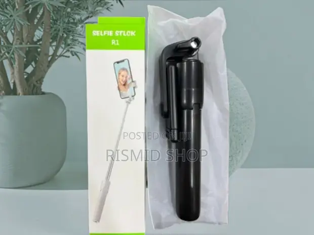 R1 Extendable Selfie Stick with Bluetooth Remote & Tripod - 1