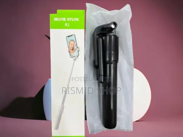 R1 Adjustable 3-in-1 Selfie Stick with Bluetooth Remote - 1