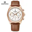 Naviforce Men's Leather Strap Watch - 2