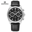 Naviforce Men's Leather Strap Watch - 3