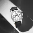 Naviforce Men's Leather Strap Watch - 4