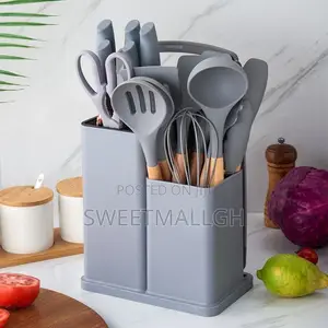 Brand New Kitchen Knife Set - Gray