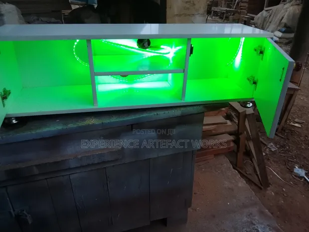 TV Stand with Multi-Colored LED Lights - 1