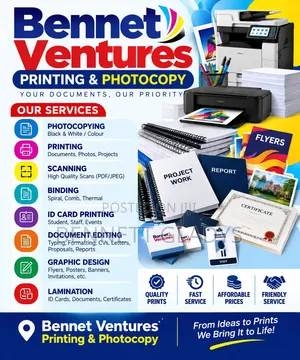 Printing Services: Calendars & Project Work