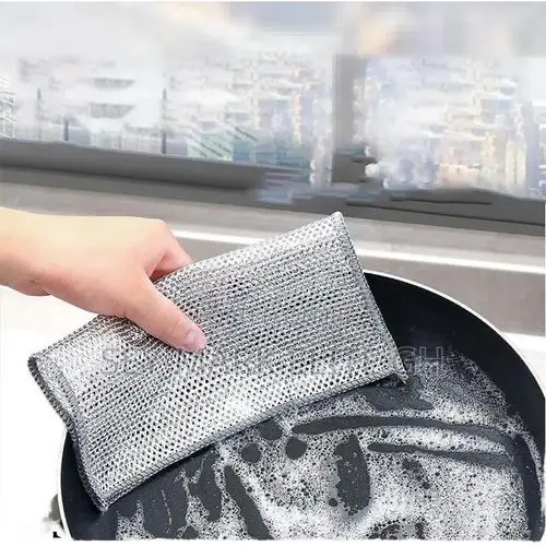 Wire Mesh Scrubbing Cloths (4pcs) - 1
