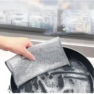 Wire Mesh Scrubbing Cloths (4pcs)