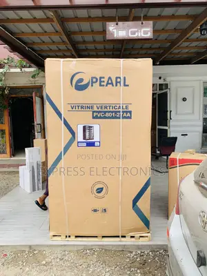 Pearl PVC-801-27AA 690L Double-Door Glass Display Fridge