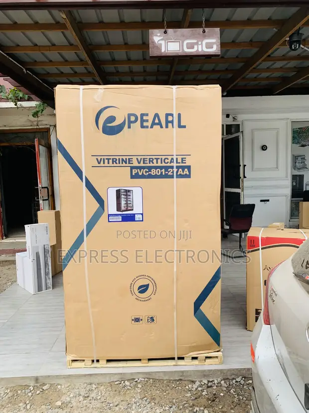 Pearl PVC-801-27AA 690L Double-Door Glass Display Fridge - 1
