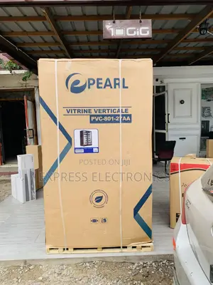 Pearl PVC-801-27AA 690L Double-Door Glass Display Fridge