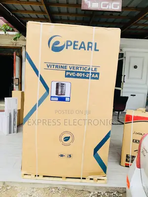 Pearl PVC-801-27AA 690L Double-Door Glass Display Fridge
