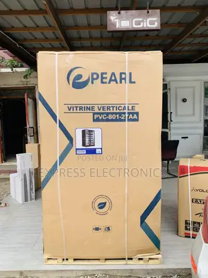 Pearl PVC-801-27AA 690L Double-Door Glass Display Fridge