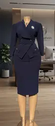 Modern Ladies Office Wear - Cotton Dresses - 3