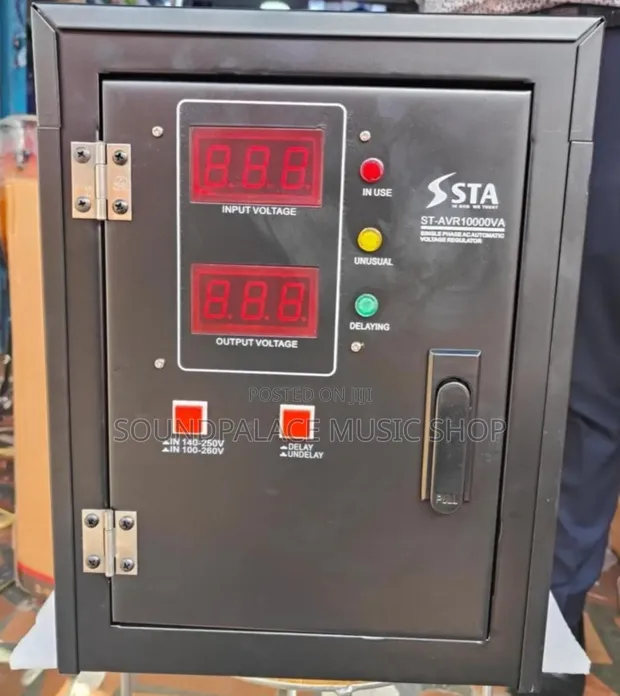 STA ST-AVR10000VA Single Phase Digital Automatic Voltage Regulator - 1