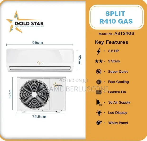 Goldstar Air Conditioner 2.5HP R410 - 1